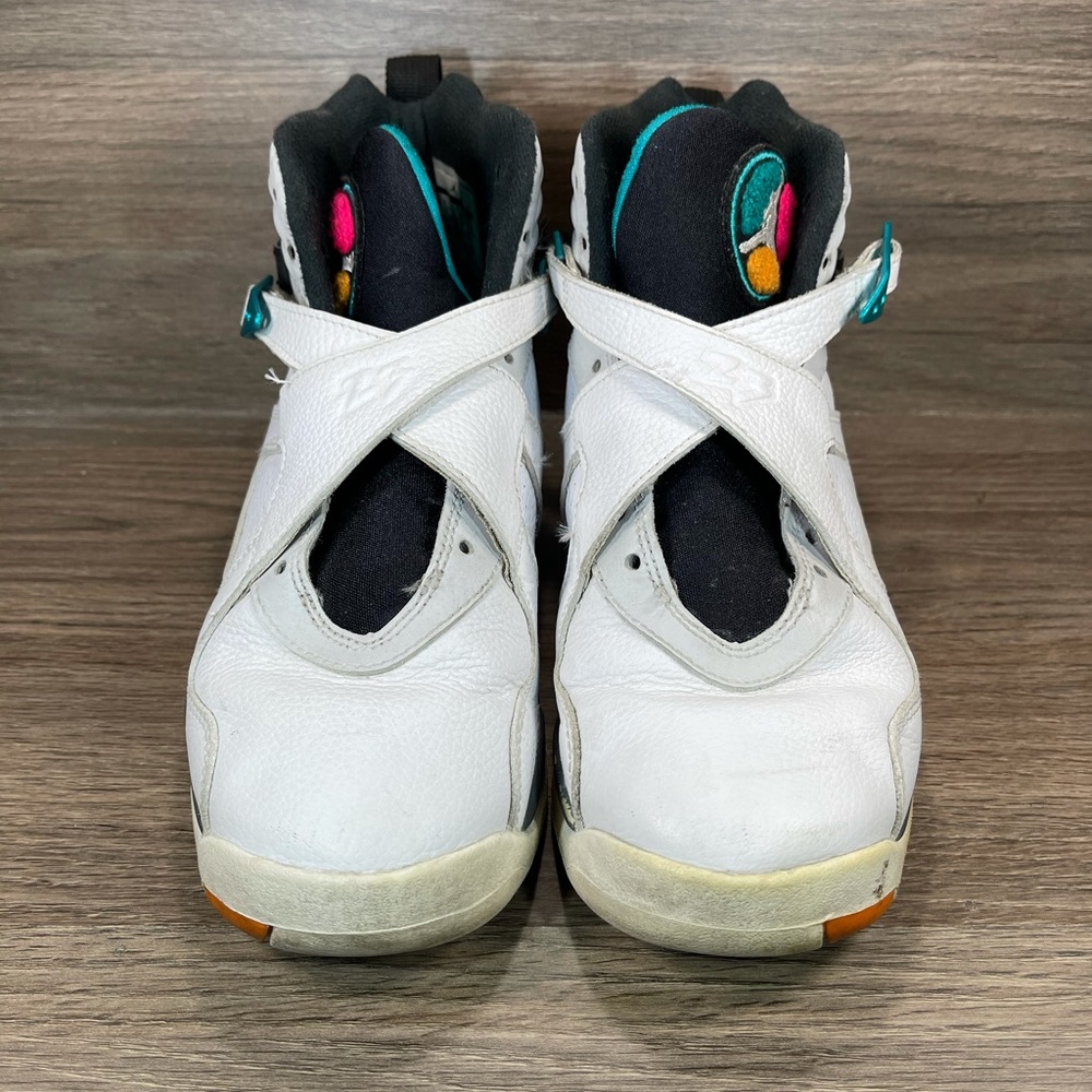 (BEATERS) Air Jordan 8 GS South Beach White 305368-113 Size 6.5 Youth